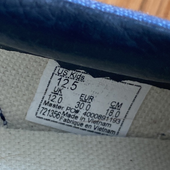 Light Blue Slip on Vans - Picture 5 of 5